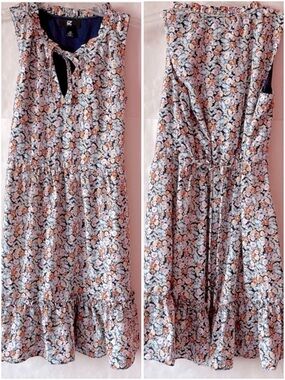 Iz Byer Ditsy Floral Ruffle Coquette Dress 🤍💐💫
